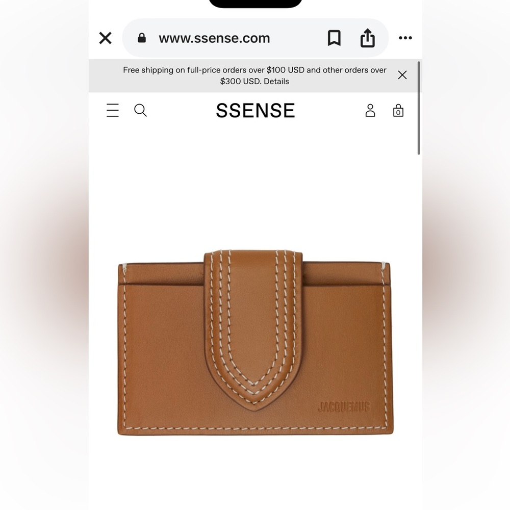 Jacquemus Brown Leather Wallet